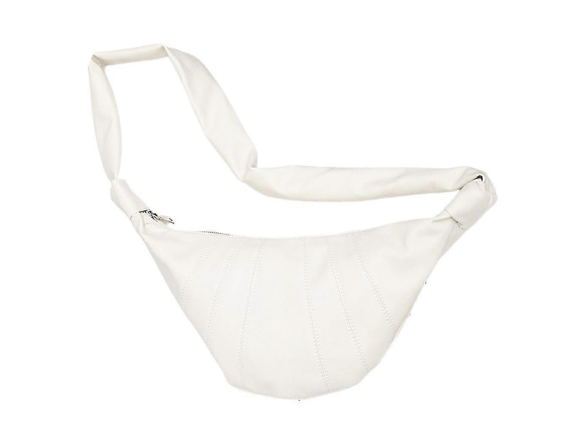 Bolso bandolera para mujer, bolso de hombro de piel suave, bolso de pecho tipo mensajero Reteo, blanco
