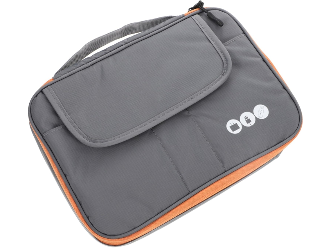 Bolsa Organizadora De Cables Portátil, Almacenamiento Práctico, Poliéster Transpirable.