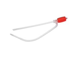 Bomba de sifón manual de plástico rojo de 56 cm