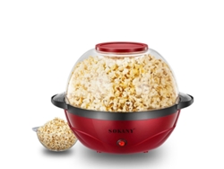 Máquina automática para hacer palomitas de maíz, de 3,6 litros, para cocina, color rojo, 220 V, estándar europeo.