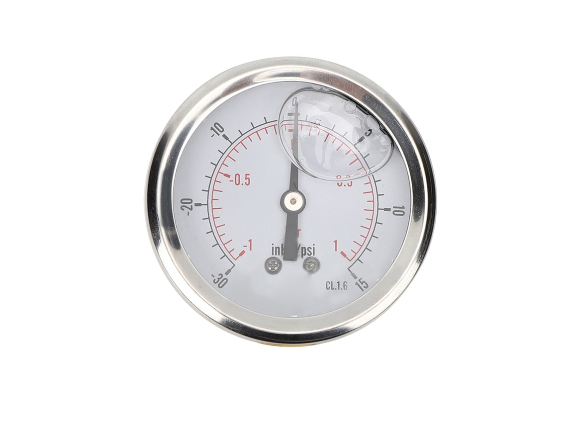Manómetro De Vacío Axial De Acero Inoxidable Y60 De 1/4 Bsp Y Manómetro De Presión De Aceite
