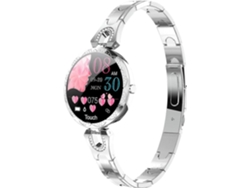 Reloj inteligente para mujer con monitor de presión arterial y frecuencia cardíaca, color plateado Ly Ebike