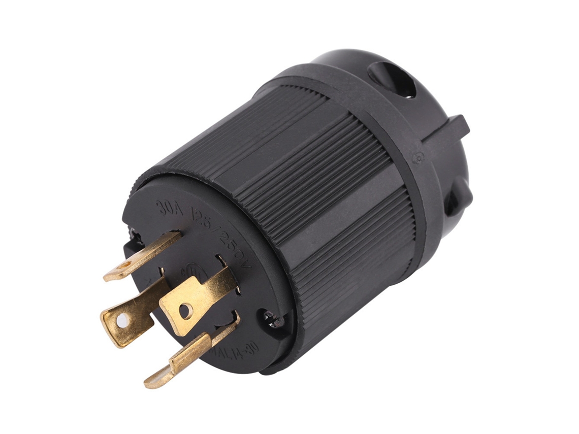 Conector Eléctrico De Bloqueo Giratorio De 4 Cables Nema L14-30p 30a 125v-250v Para Generador
