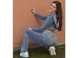 Conjunto De Terciopelo Juicy Couture Para Mujer: Nuevo Diseño, Atuendo Casual Y Cómodo.