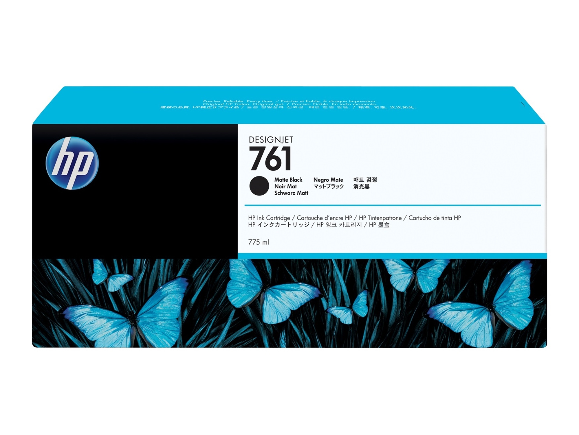 Cartucho de Tinta Original HP 761 de 775 ML CM997A Negro Mate  para DesignJet T7100, T7200 Production Printer