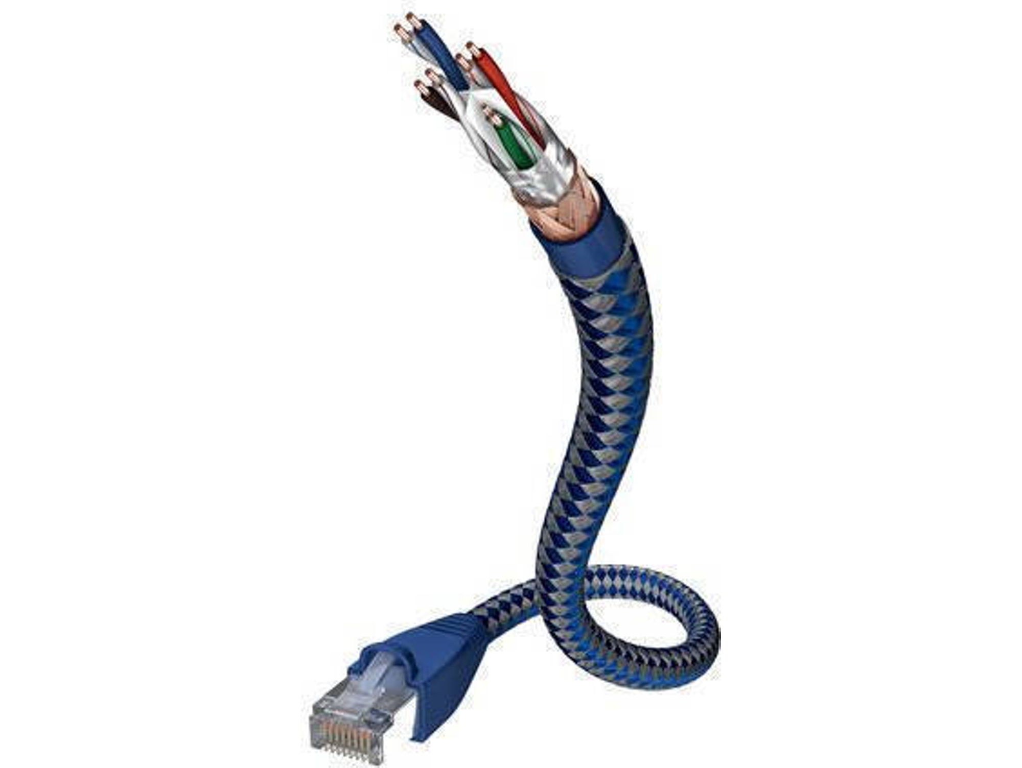 Cable de Red INAKUSTIK (RJ45 - 2 m - Azul)