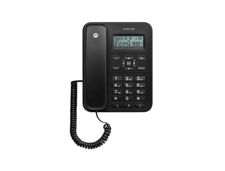 CT202 Teléfono analógico Identificador de llamadas Negro MOTOROLA