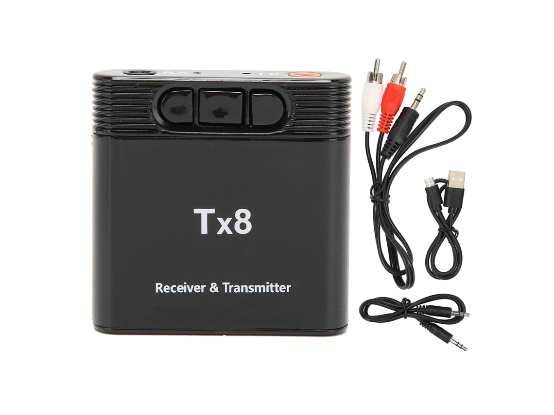 Transmissor Receptor Bluetooth 2 Em 1 Adaptador Sem Fio Aux Carregamento Usb Para Tv Carro Estéreo Casa Pc