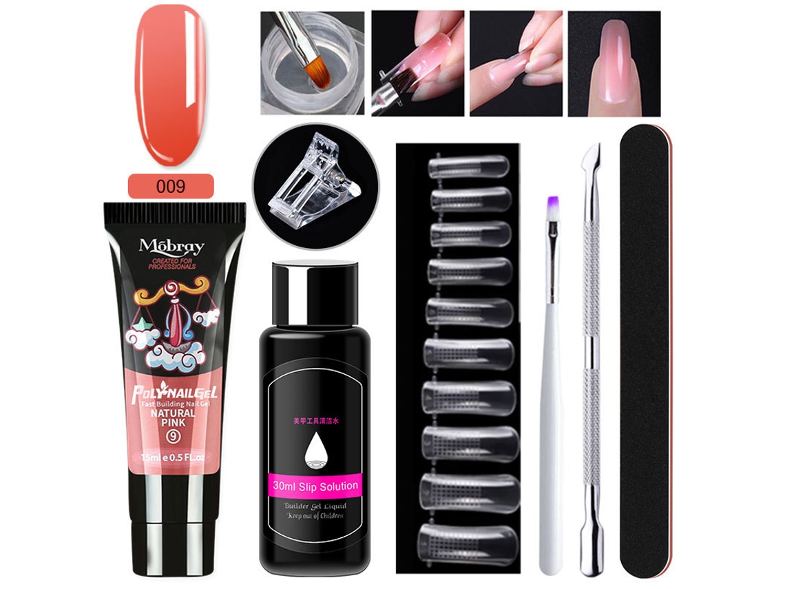 Kit de extensión de uñas de gel, herramientas para uñas pgp009 Yunzii