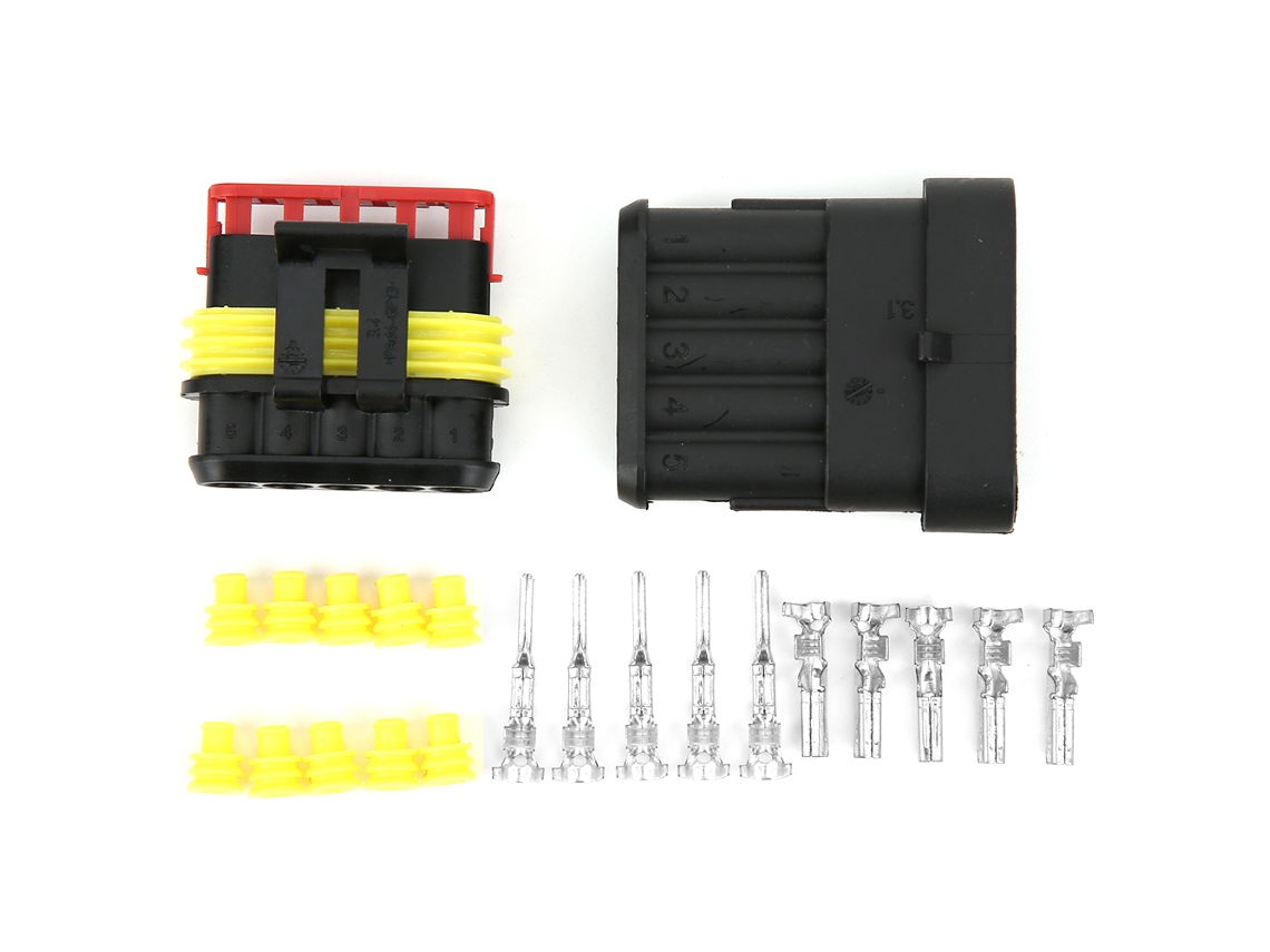 Yncm2026-kit De Conectores Eléctricos Impermeables Para Coches Con Conector Macho Y Hembra Cable De Alambre 7050