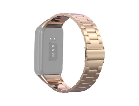 Correa De Reloj Inteligente Para Reloj Oppo, Banda De Reloj De Tres Cuentas De Acero Inoxidable Nfc Gratis, Oro Rosa VENISYMLIS
