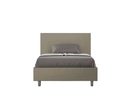 AdeleITYHOME Media cama tapizada sin somier (120 x 190 cm - Paneles de melamina y piel sintética)