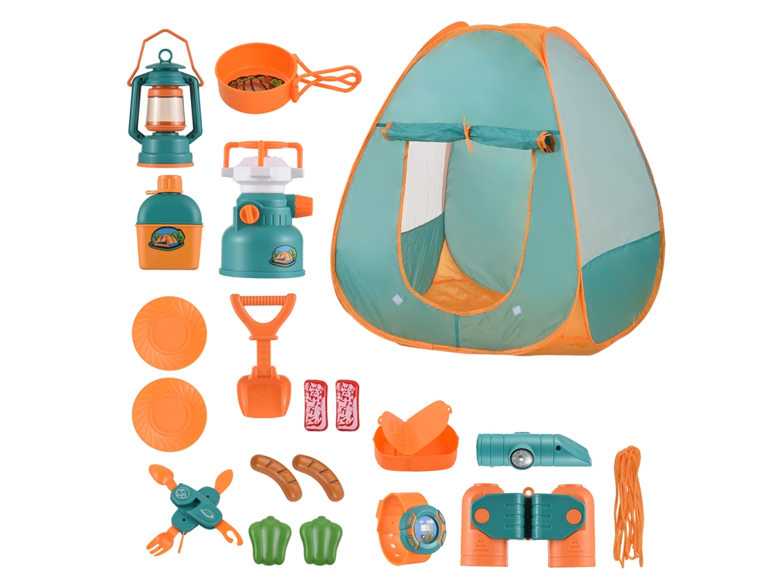 Set De Juguetes De Camping Para Niños 19pcs Con Tienda De Juego Interior Exterior, Juguetes De Camping Para Niños Niñas 1-3 Años