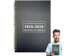 Agenda Mensual 2026-2028 - Cuaderno Calendario De 3 Años