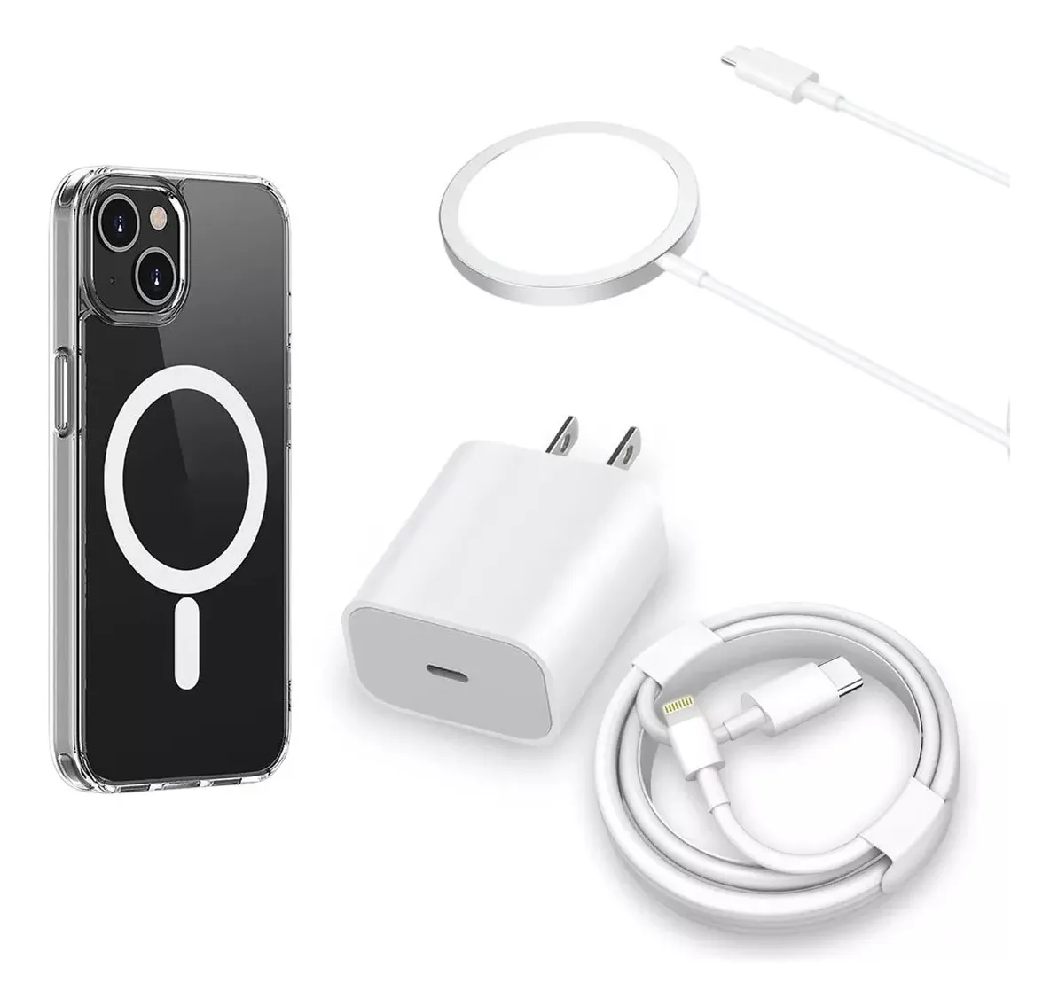 Kit de transporte magnético semiinalámbrico de 20 W con estuche y cable Cslowmoose