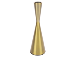 2026-portavelas Geométrico De Aluminio Oro Para Velas Taper 3cm Decoración 6x19cm