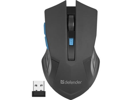 Ratón DEFENDER (yes - 1600 dpi - Negro,Azul)