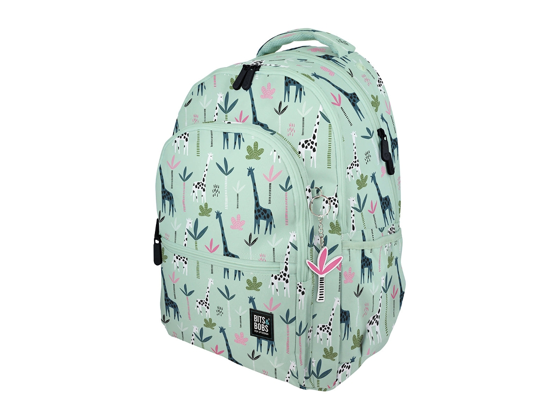 Mochila Escolar 3 Cremalleras Con Divisor Portátil Y Adaptable Carrito. Jungle Grafoplás