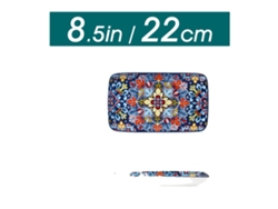 Pratos De Servir, Forma Retangular, Material Cerâmico, 8.5 Polegadas 6pcs