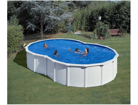 Piscina de Acero GRE Blanca (640x390x120 cm)