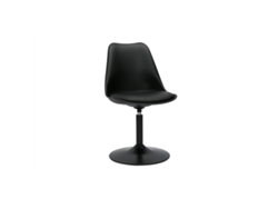 Silla giratoria de diseño Miliboo Steevy V2 en negro mate