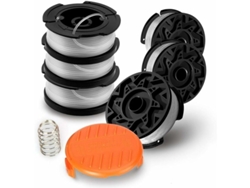 Carrete De Alambre Para Cortadora Black Decker A6485 A6481, 6 X 9 M, 1,65 Mm + Tapa + Muelle