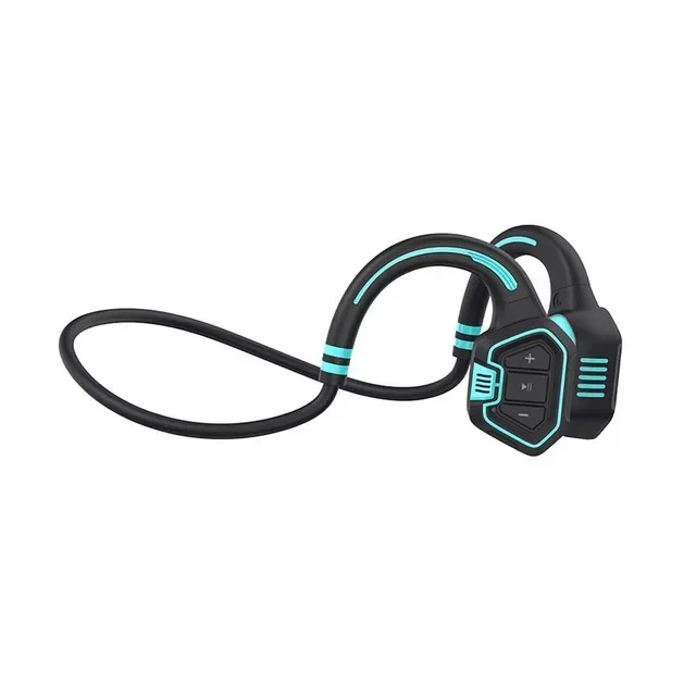 Auriculares De Conducción Ósea (azules) - Inalámbricos, Deportivos E Impermeables