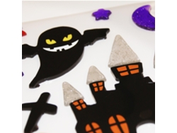 Pegatinas de gel de Halloween - Castillo embrujado