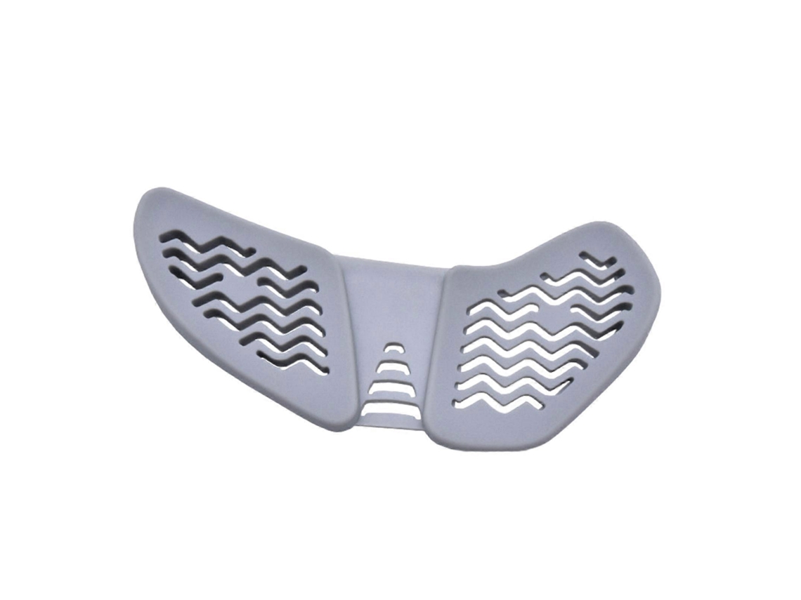 Alfombrilla de ratón ergonómica y antideslizante con reposamuñecas, suave y de silicona, ideal para la oficina. Color gris. Chennnls