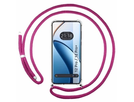 Funda Fucsia para Realme 12 Pro 5G / 12 Pro Plus 5G TUMUNDOSMARTPHONE Silicona Rosa