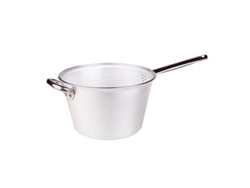 Pentole Agnelli Marmite Radiante Para Polenta En Aluminio Grosor 5mm Con Mangos De Acero Inoxidable Plateado 3 5 L Plata