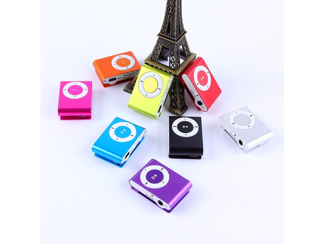 Reproductor Mp3 Usb Portátil Con Clip, Resistente Al Agua, Compacto, De Metal, Con Ranura Para Tarjeta Tf.