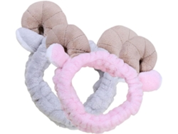 Diadema Deportiva Elástica De Felpa Con Orejas De Oveja, Accesorio Para El Cabello Y El Maquillaje