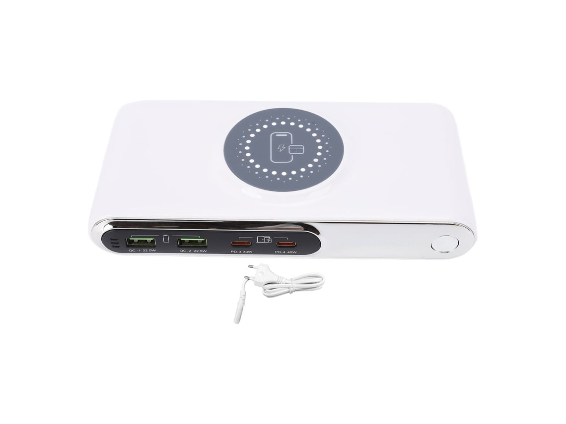 Estação De Carregamento Rápido Desktop 72w Com Múltiplas Portas Usb E Carregamento Sem Fio Para Notebook Tablet Celular Câmera Mp3 Plugue Eu
