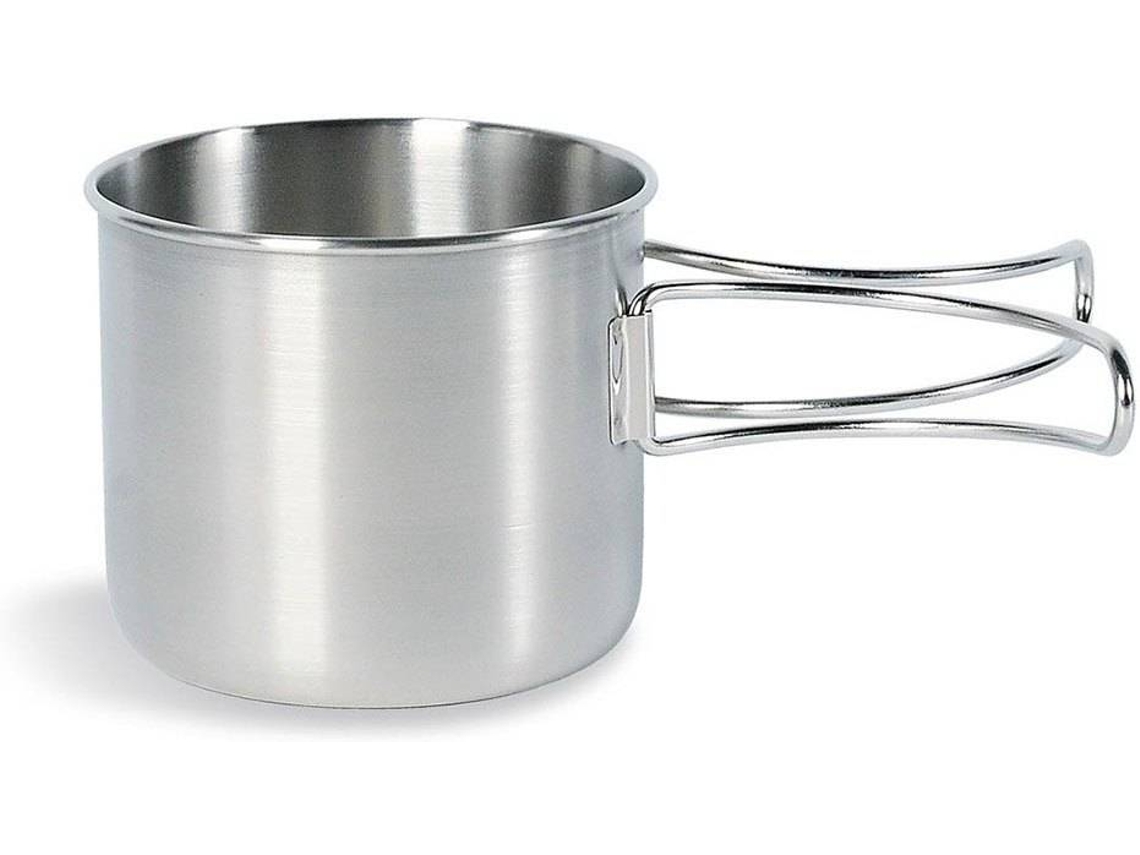 Taza para Camping TATONKA Handle Mug (Acero inoxidable - 10 x 8,5 cm)