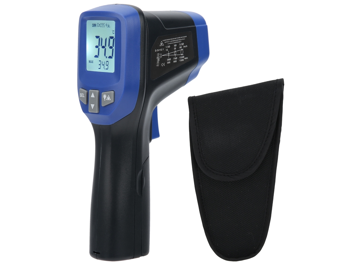 Termómetro Infrarrojo Profesional Ir826, Medidor De Temperatura Industrial Sin Contacto Mediante Láser.