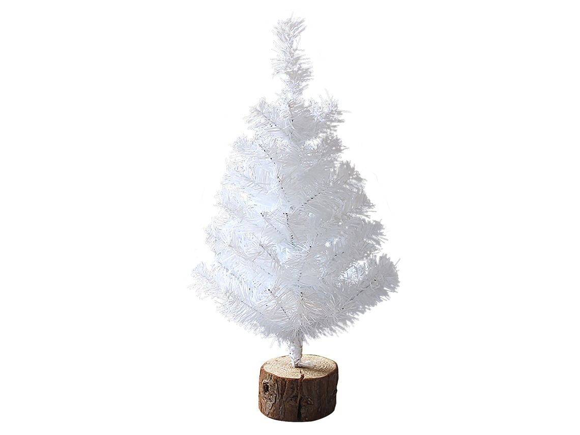 Árbol de Navidad portátil decorativo pequeño blanco