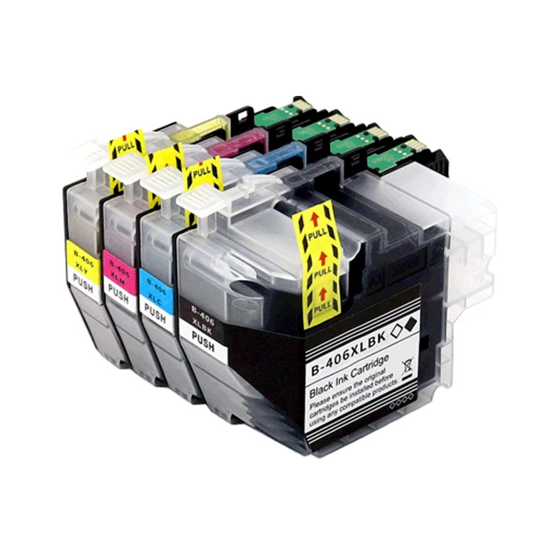Lc406xl 1set(4pc)lc406 Lc-406 Lc-406xl Lc406xl Compatible Ink Cartridge For Brother Mfc-j4335dw J4345dw J4535dw J5855dw J5955dw J6555dw J6955dw