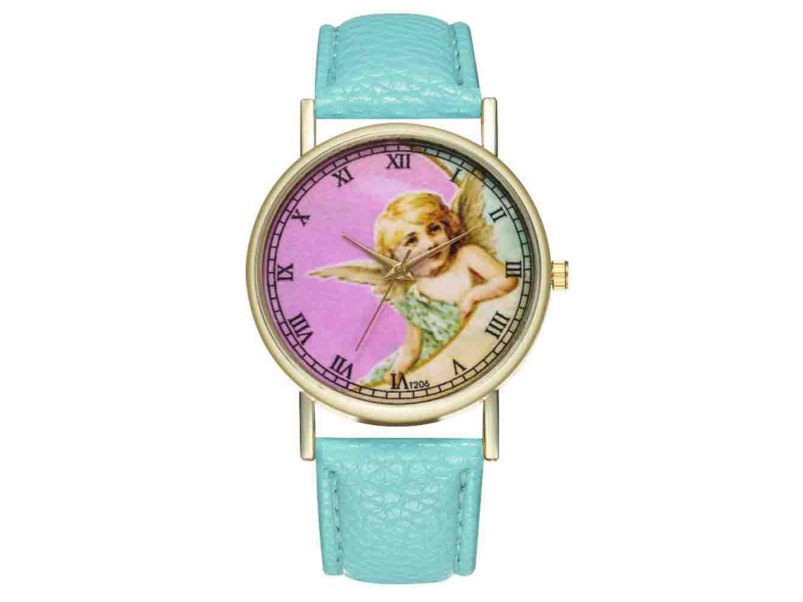 Reloj De Pulsera Para Mujer Zhoulianfa, Estilo Casual Y Moderno, De Cuarzo, Color Menta.