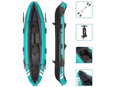 Kayak Hinchable BESTWAY Hydro-Force Ventura 330x94 cm 2 Personas con Inflador y 2 Remos