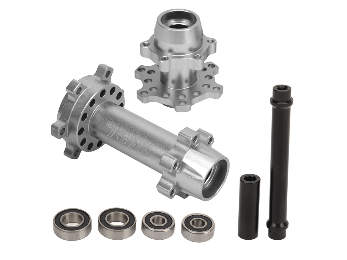 Nuevos Mochos De Eje Hexagonal De Aluminio Para Ruedas Moto Rc, Delantero Y Trasero, Para Losi 1/4 Promoto Mx, Plata