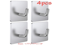 Paquete de 4 colgadores de pared resistentes para cocina y baño