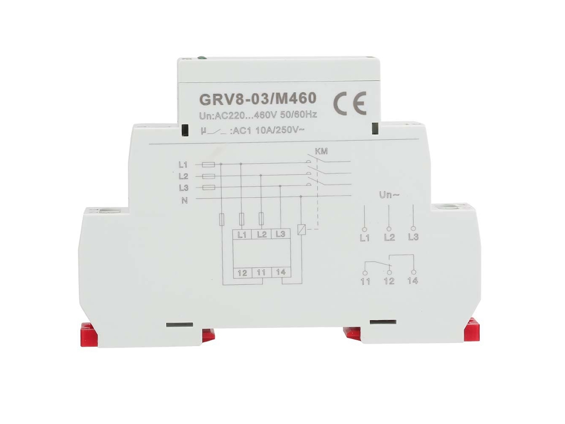 Relé De Monitoreo De Voltaje Trifásico Grv8-03 Protección Contra Falla De Fase
