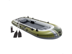 Bote inflable Intex Seahawk 4 con remos, asientos inflables y bomba