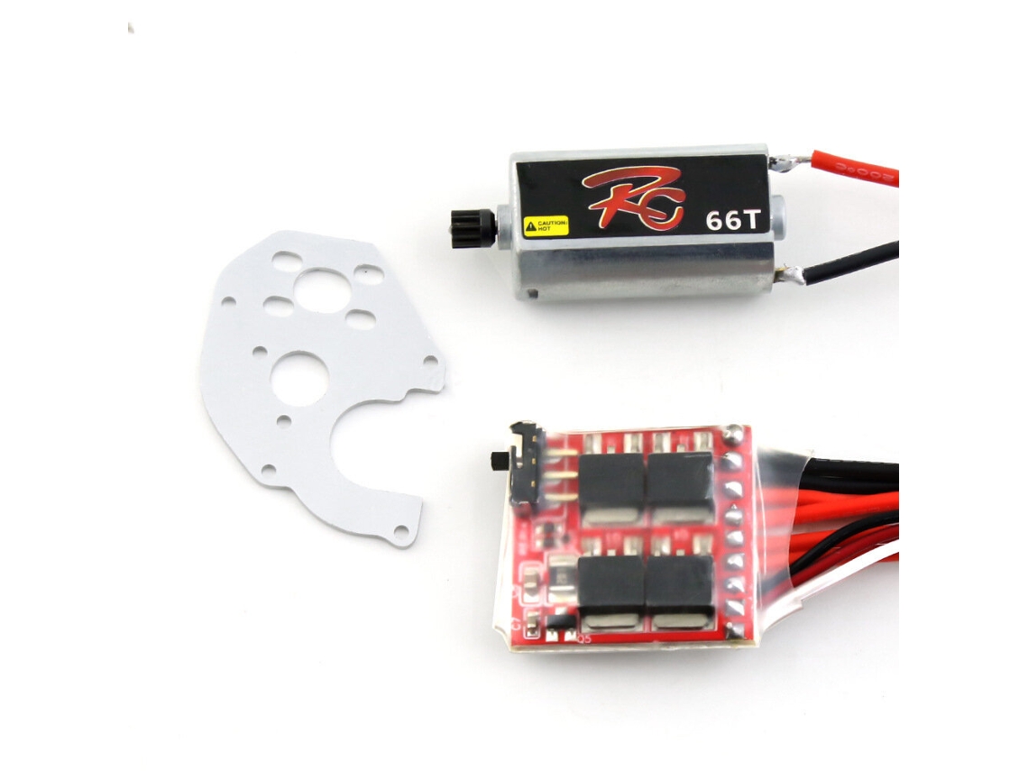 Piezas mejoradas para el modelo de vehículo RC Axial SCX24 90081 C10 de alto par 050 66T ESC con motor cepillado y asiento de montaje.