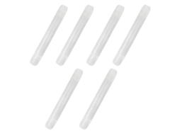 2026dn 3 pares de puentes de silicona antiderrame para gafas, con ganchos transparentes para las orejas.