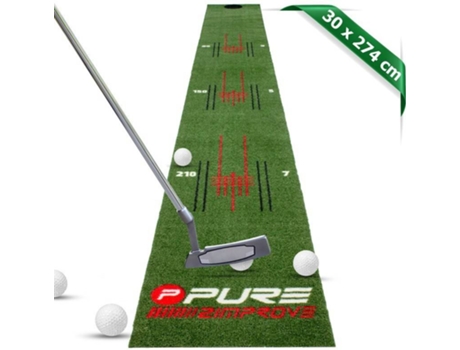 Alfombrilla de Golf PURE2IMPROVE Verde, Blanco