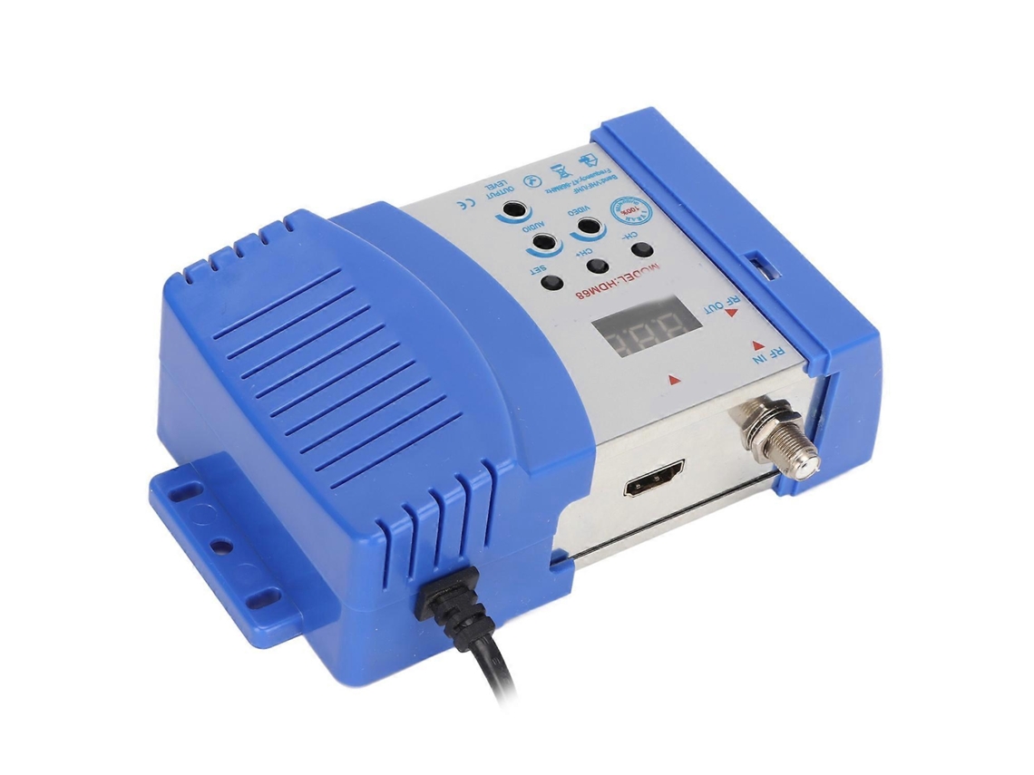 Modulador de RF Hdm68l Plug and Play, interfaz multimedia HD portátil para modulador de RF Ca 90 240vus Plug Chennnls