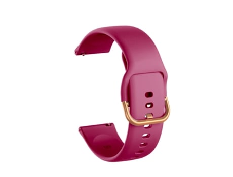 Correa de Silicona 20mm con hebilla de oro rosa para Samsung Galaxy Watch4 Classic 46mm 42mm/Watch4 44mm 40mm/Galaxy Watch Active2 - vino tinto