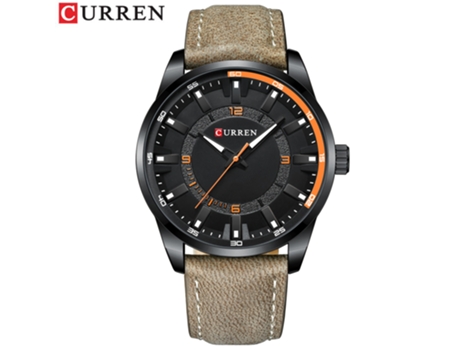 Relojes para Hombres, Reloj con Correa de Cuero para Hombres Relojes de Pulsera de Negocios Impermeables para Hombres-Concha Negra Negra LUUCOZK